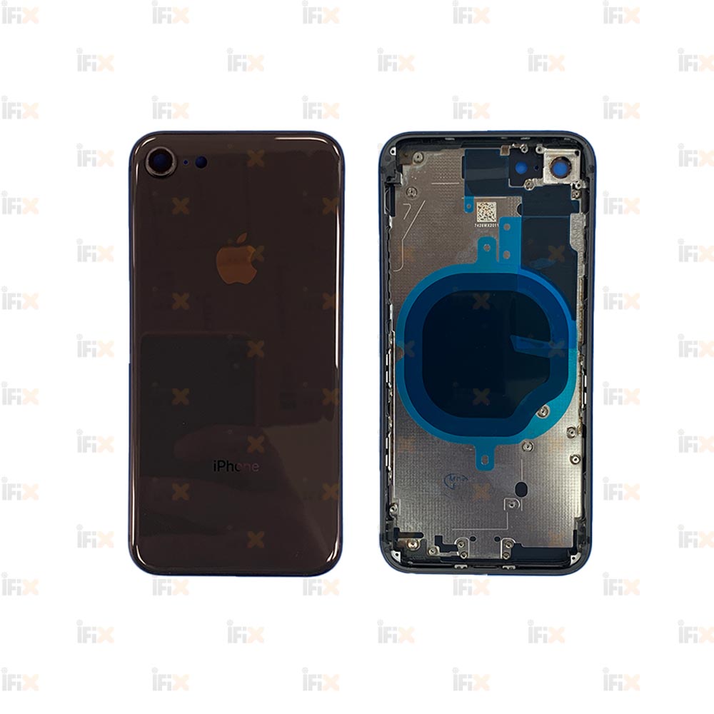 iphone-8-black-frame-without-flexes قاب IP 8 بدون فلت BLACK - تصویر 1