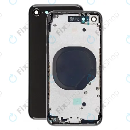 Apple iPhone 8 - Rear Housing (Space Gray) قاب IP 8 بدون فلت BLACK - تصویر 1