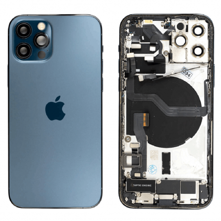 back-cover-housing-iphone-12-pro-blue-charging-connector-original-disassembled-grade-b قاب روکار IP 12PRO BLUE - تصویر 1