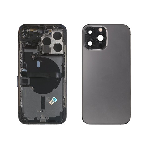 iphone-13-pro-max-back-housing قاب روکار IP 13PRO MAX BLACK - تصویر 1