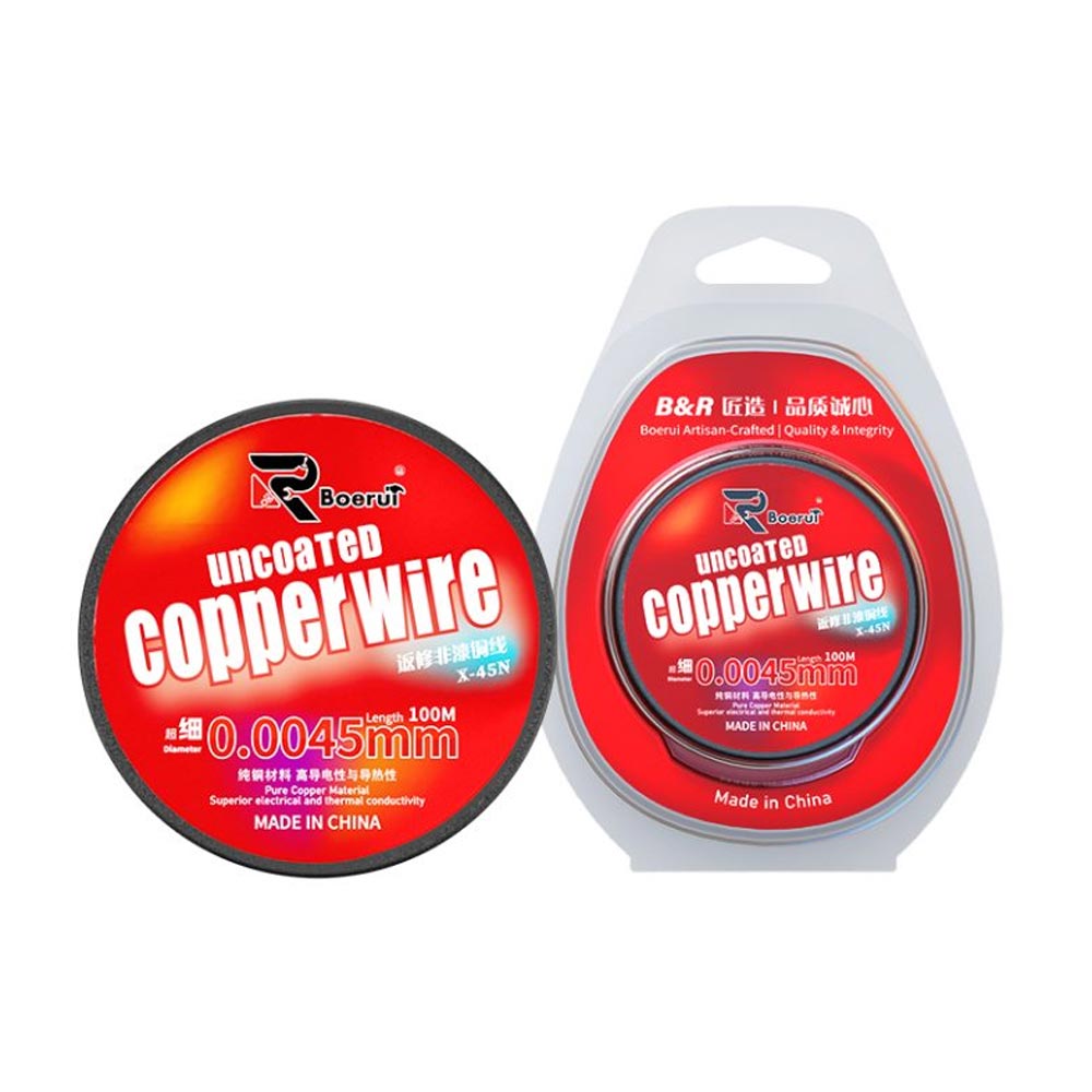1335-B&R-Reworking-Uninsulated-Copper-Wires-X-45N سيم جامپر 0.0045MM B & R - تصویر 1