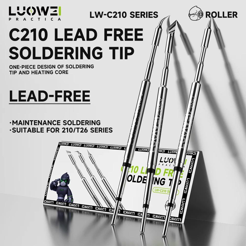 20287--luowei-c210-lead-free-soldering-tip نوک هویه کاتری C210 LUOWEI - تصویر 1
