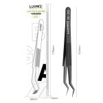 پنس مشکی سر کج LUOWEI IS-20 - تصویر 2