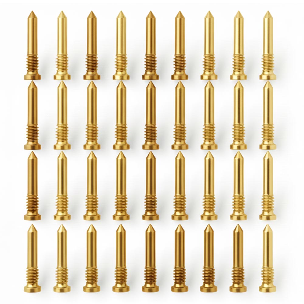 1239 پيچ زير قاب آیفون X to 16Pm يک بسته 10 عددی به رنگ Gold - تصویر 1