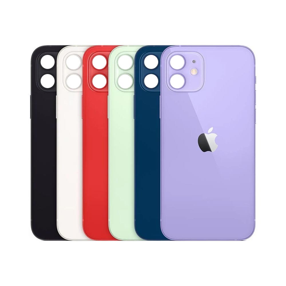12-back-glass گلس پشت iPhone 12 Black - تصویر 1
