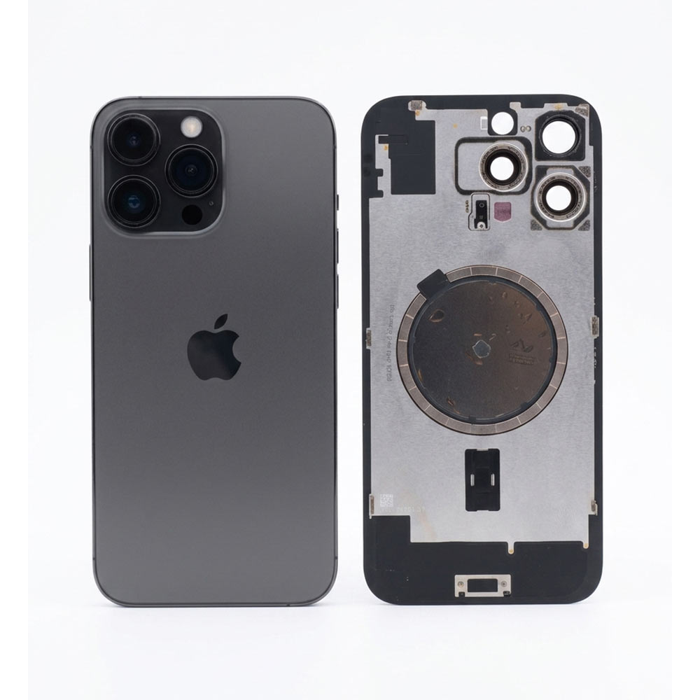 4569 گلس پشت بدون فلت iPhone 16 Pro Max Black - تصویر 1
