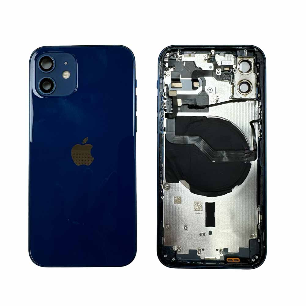 4585 قاب بدون فلت شارژ iPhone 12 Blue - تصویر 1
