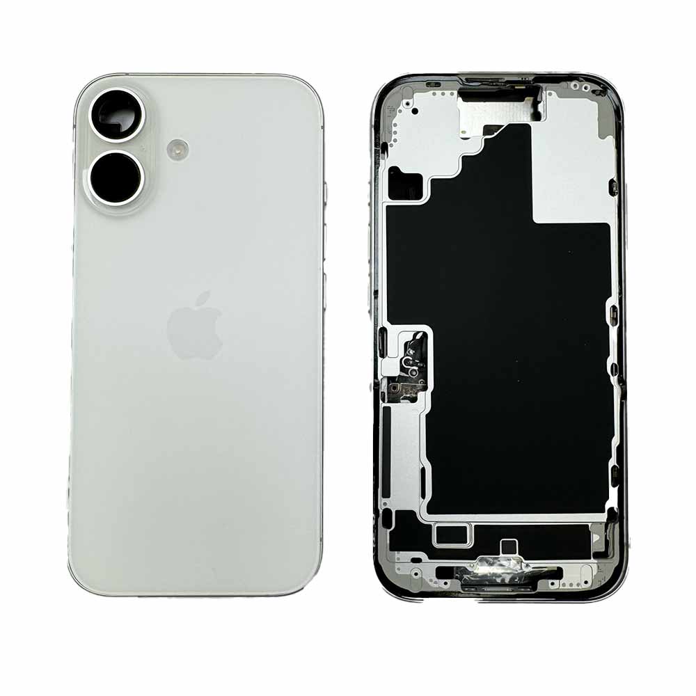 4593 قاب بدون فلت شارژ iPhone 16 White - تصویر 1