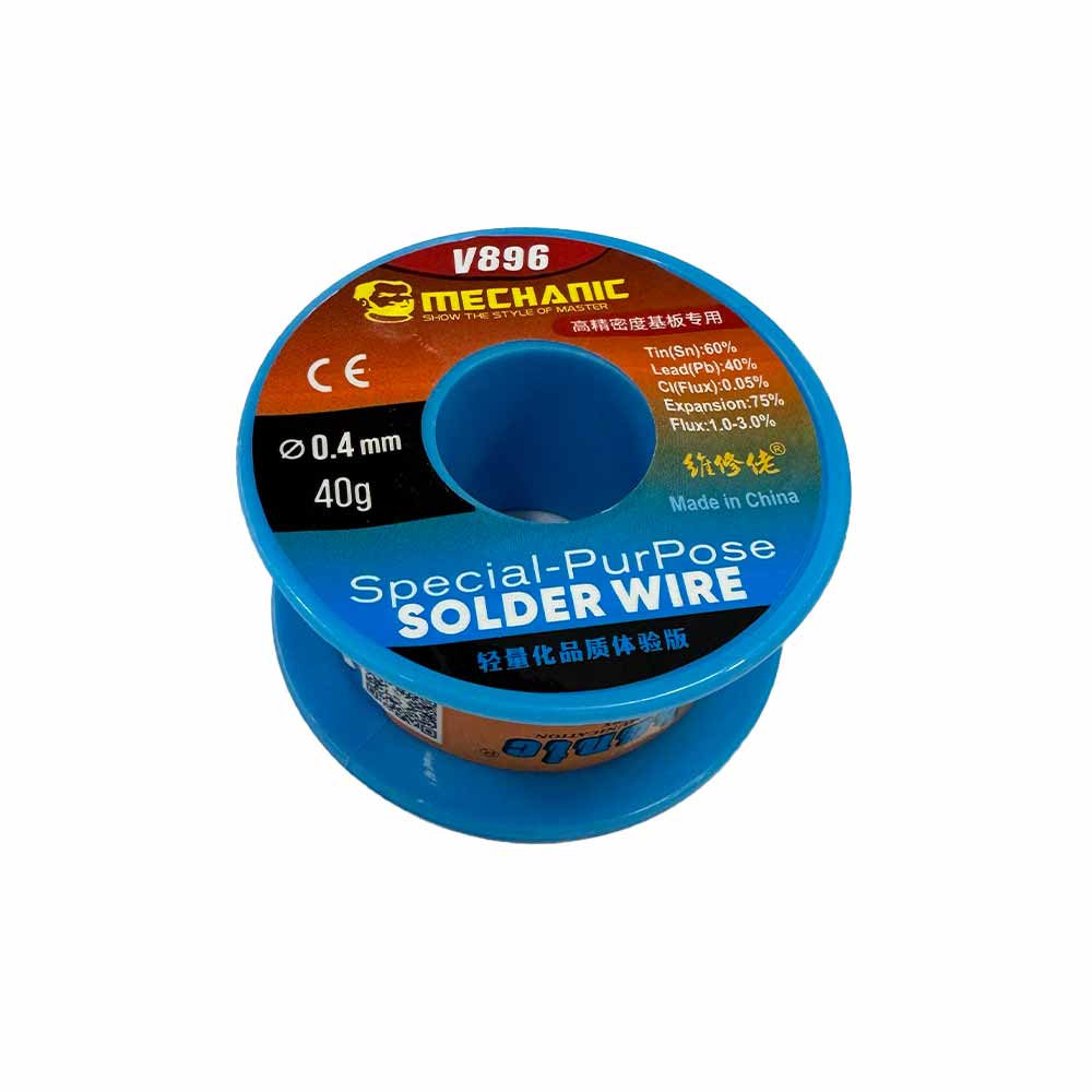 4630 سیم قلع 0.4mm میلیمتر MECHANIC V896 - تصویر 1