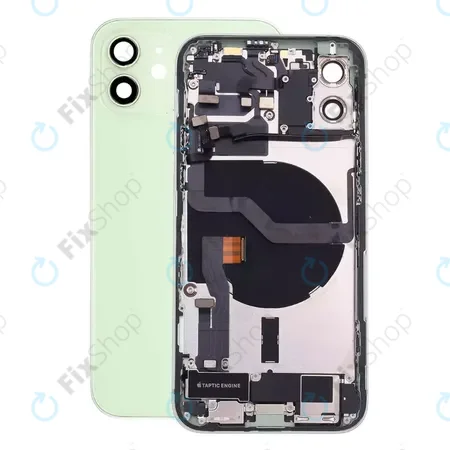 Apple iPhone 12 - Rear Housing with Small Parts (Green) قاب کامل با فلت iPhone 12 Green - تصویر 1
