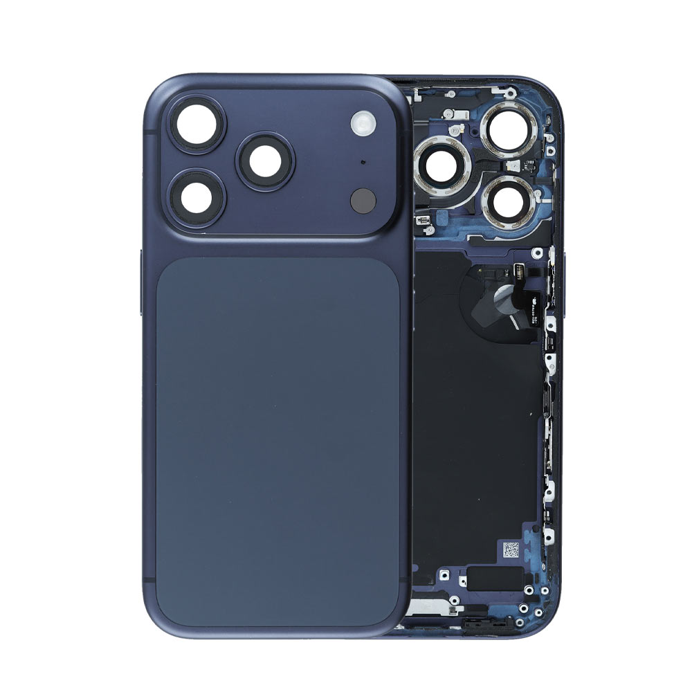 4700. قاب کامل با فلت iPhone 17 Pro Blue - تصویر 1