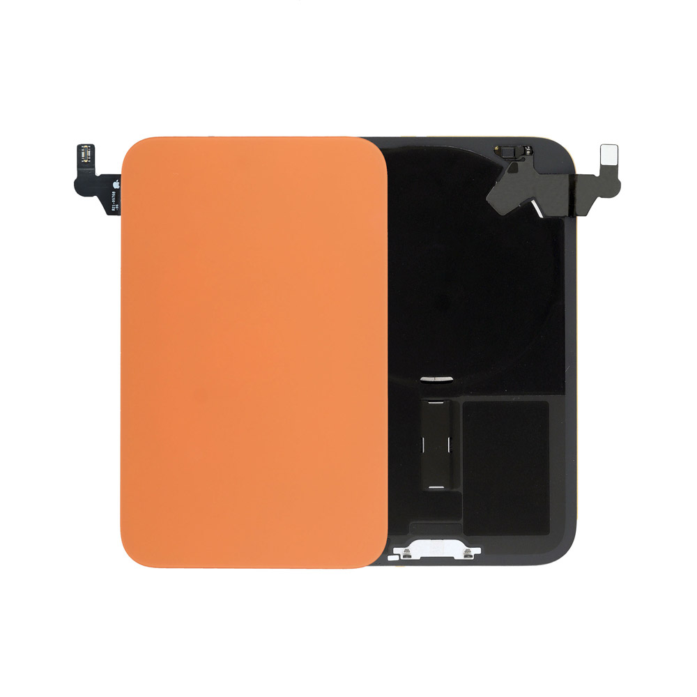 4757-iPhone-17-Pro-Back-Glass-with-Frame-and-Wireless-NFC-Charging-Flex گلس پشت با فلت iPhone 17 Pro Orange - تصویر 1